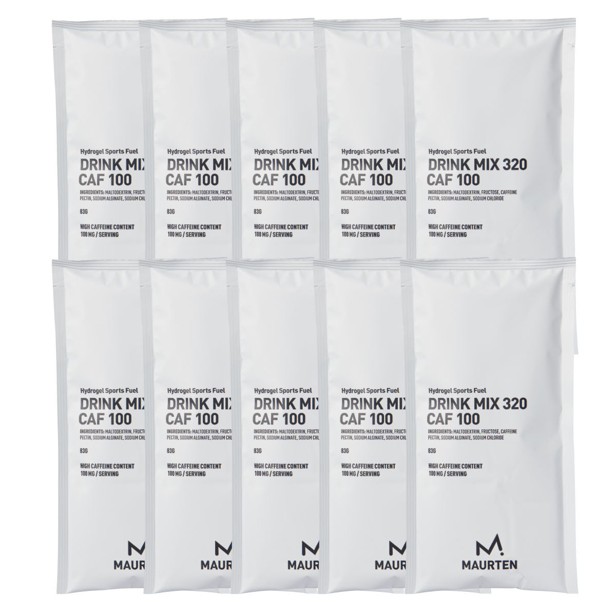 【ギフトCP対象】MAURTEN(モルテン) DRINK MIX 320 CAF 100 粉末ドリンクミックス カフェイン入り 持久力 スタミナ 補給食 マラソン完走