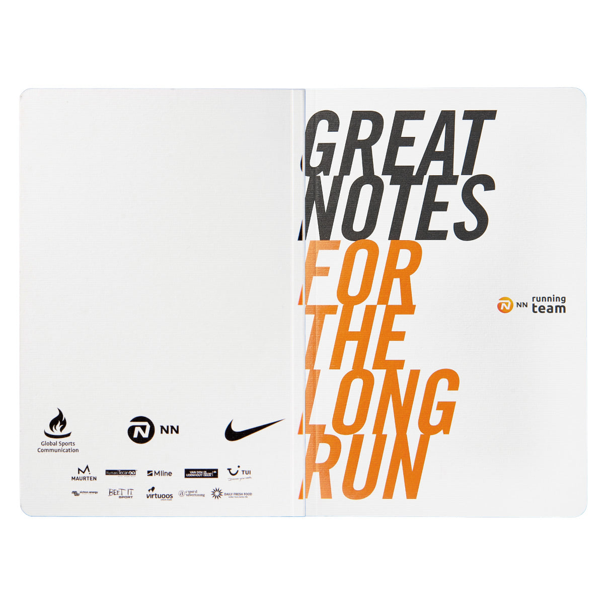 NN RUNNING TEAM ノートブック [GREAT NOTES FOR THE LONG RUN] A5変形サイズ